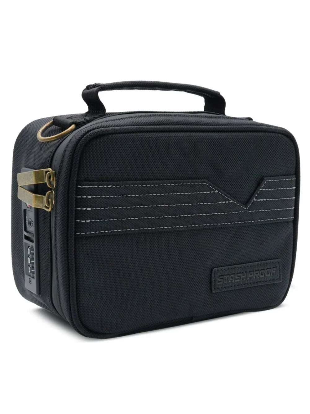 Stash Pack Black Storage Case TSA Combination Portable Lock Bag Odor Resistant